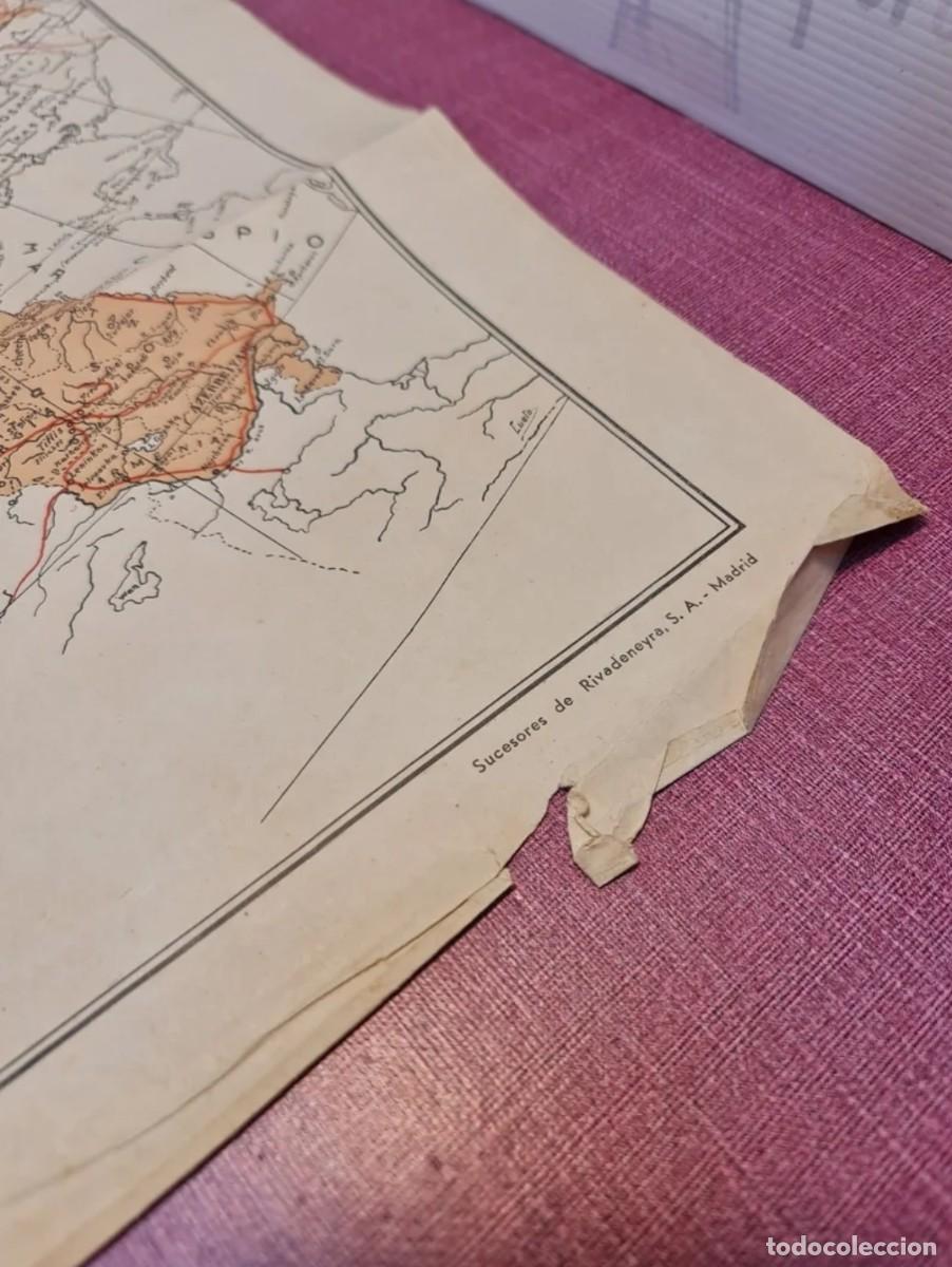 Militaria: Antiguo Mapa URSS con Esv&aacute;sticas en Espa&ntilde;ol - Foto 3