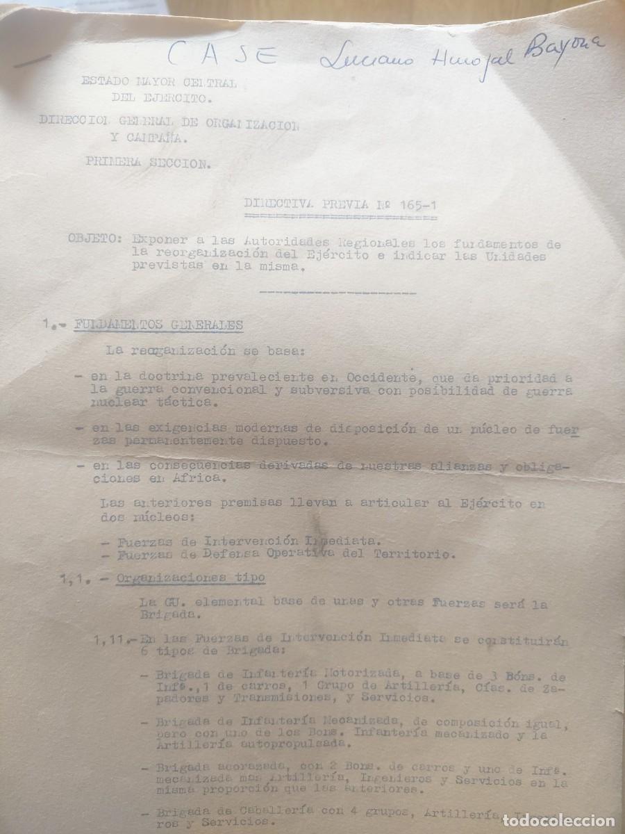 Militaria: Documento Estado Mayor Central del Ejercito - Foto 1