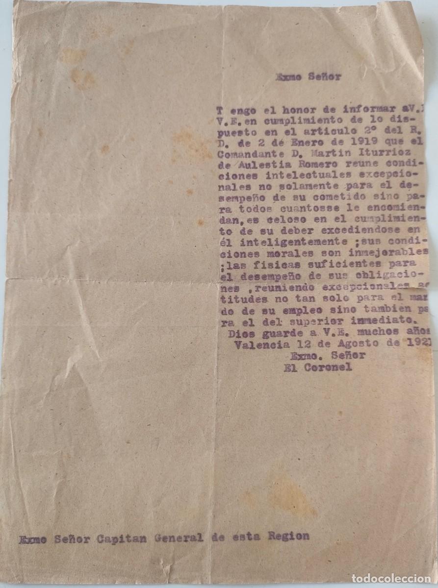 Militaria: VALENCIA CIRCULAR 1921 - Foto 1