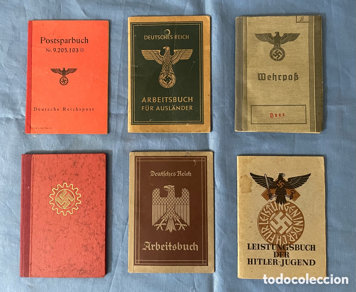 Militaria: LOTE DE 6 DOCUMENTOS ALEMANES - Foto 1
