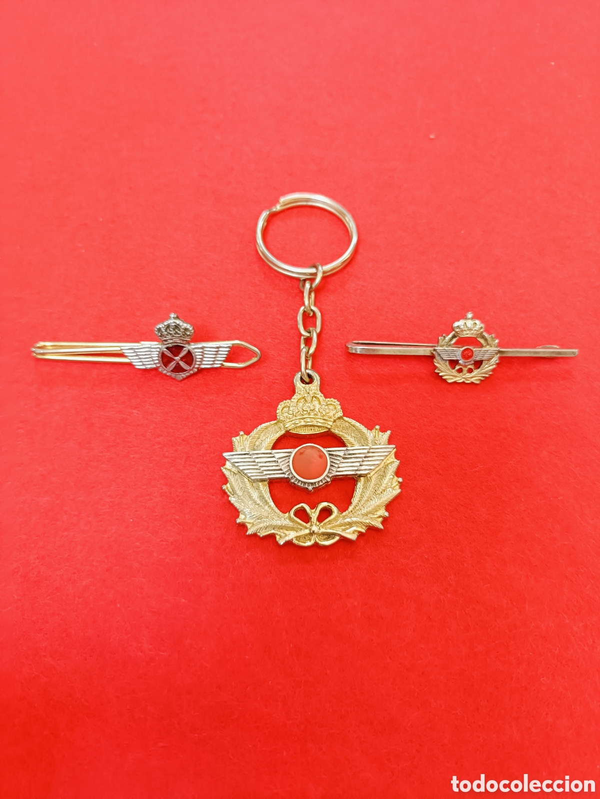 Militaria: JUEGO DE 3 PIEZAS EJERCITO DEL AIRE. - Foto 3