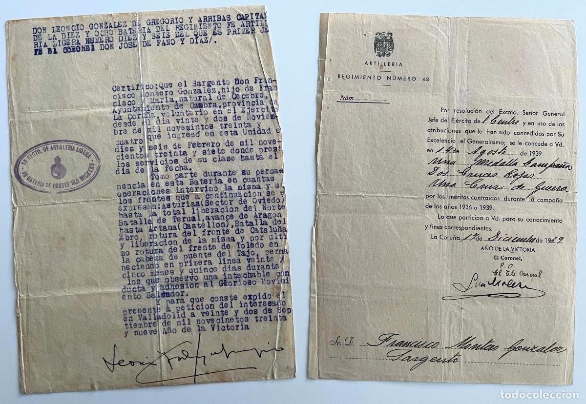 Militaria: conjunto de documentos (DIVISION AZUL + OTROS) - Foto 2