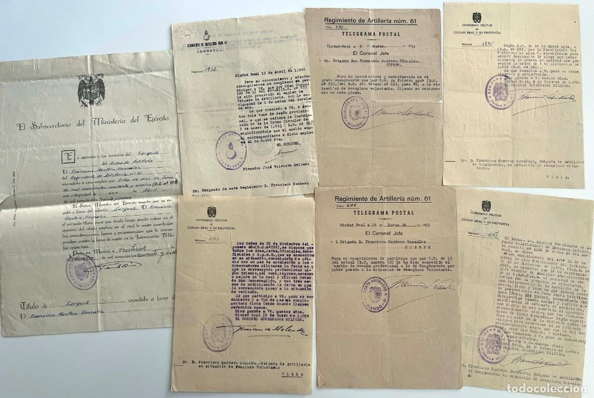 Militaria: conjunto de documentos (DIVISION AZUL + OTROS) - Foto 4
