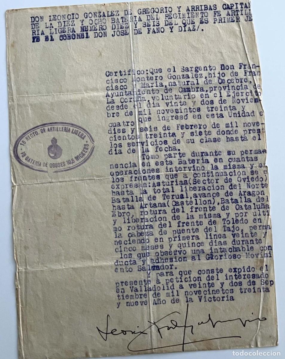 Militaria: conjunto de documentos (DIVISION AZUL + OTROS) - Foto 15