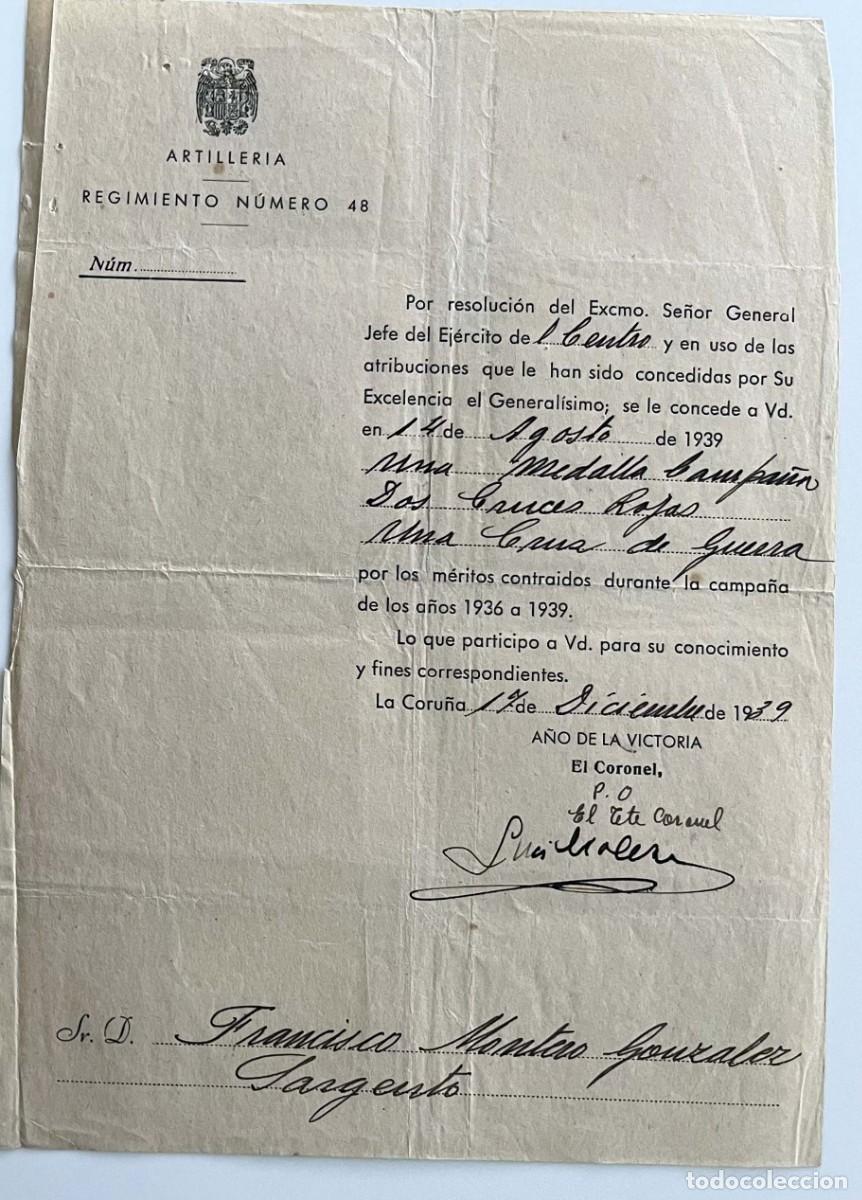 Militaria: conjunto de documentos (DIVISION AZUL + OTROS) - Foto 16