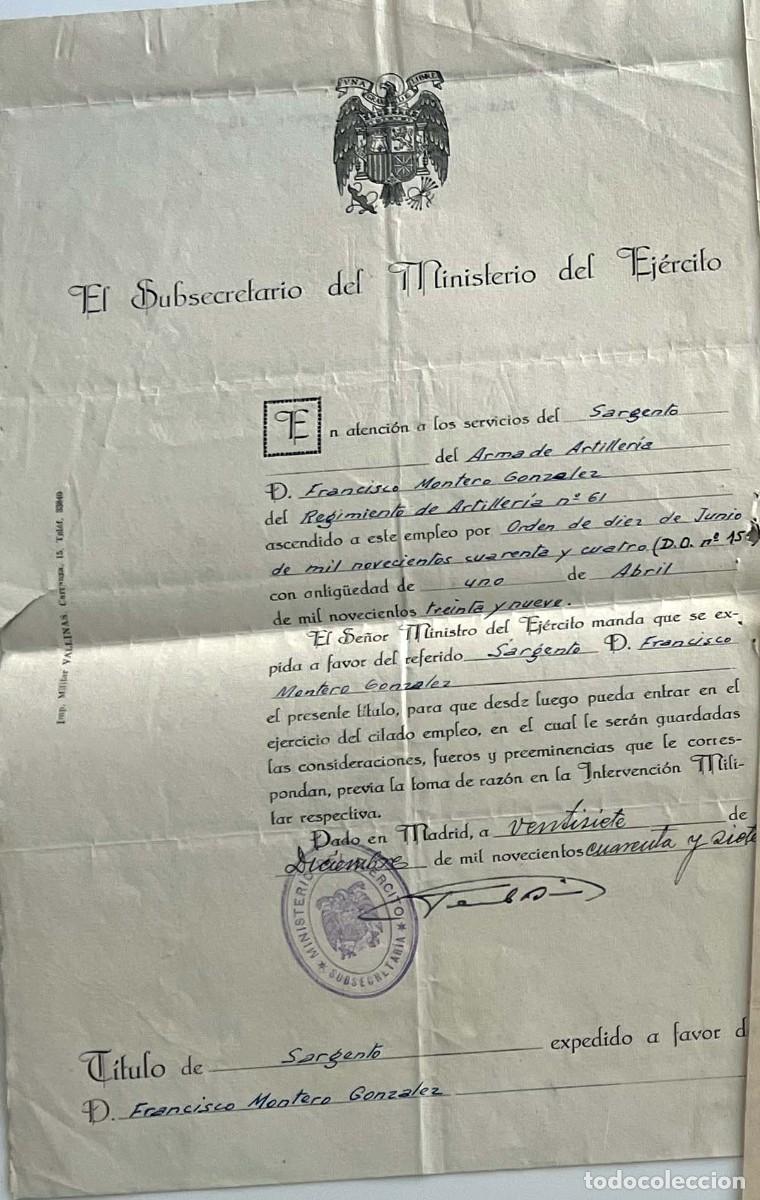 Militaria: conjunto de documentos (DIVISION AZUL + OTROS) - Foto 20