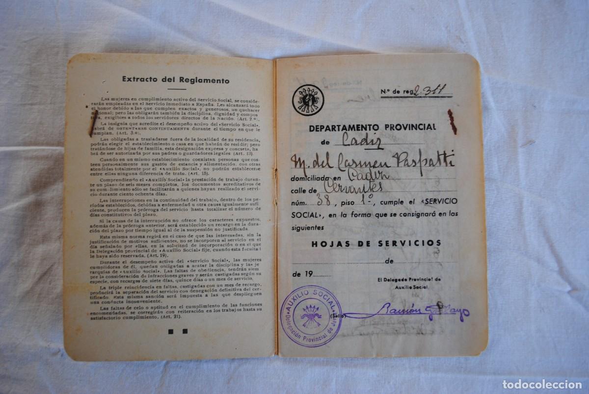 Militaria: SERVICIO SOCIAL AJUSTE DE LOS TRABAJOS . - Foto 2