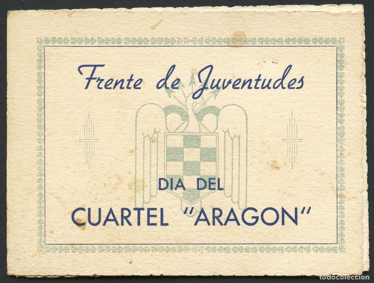 Militaria: POSGUERRA, INVITACI&Oacute;N, FRENTE DE JUVENTUDES, CUARTEL ARAG&Oacute;N, CENTURIAS