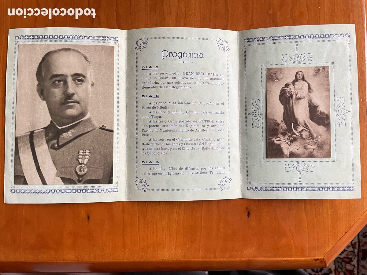 Militaria: Programa de actos, regimiento de infanter&iacute;a N 10 - Foto 2