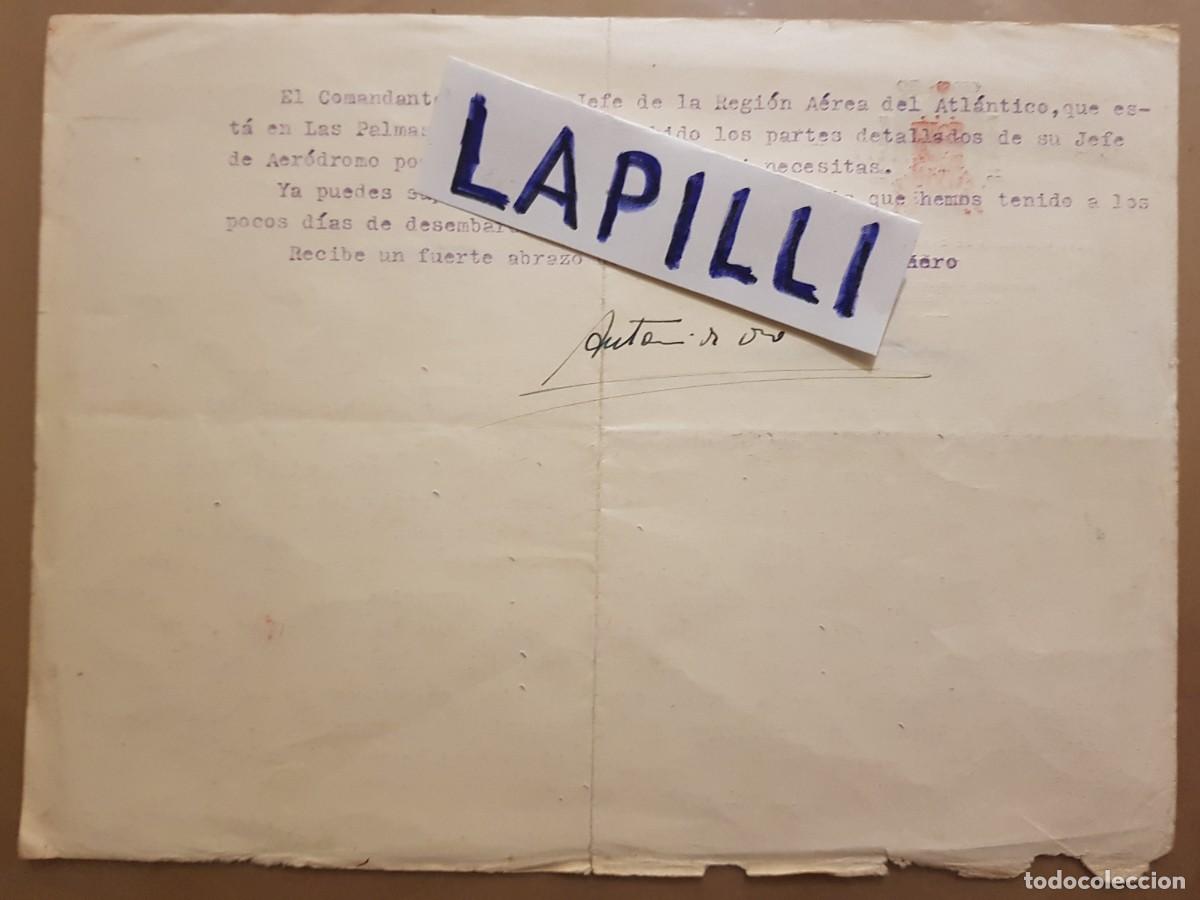 Militaria: DOCUMENTO ACCIDENTE AVION - 1939 - Foto 3