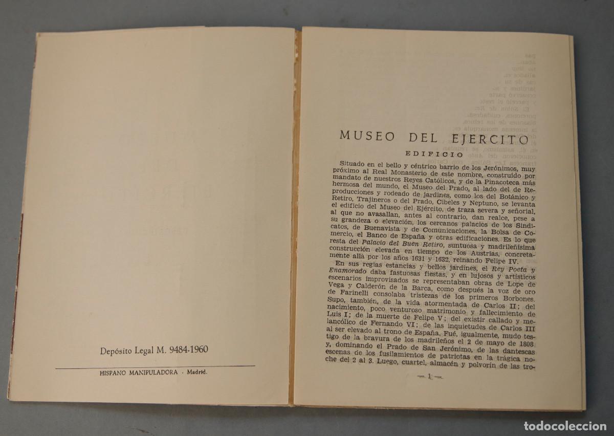 Militaria: CATALOGO - LIBRO- DE MANO DEL MUSEO DEL EJ&Eacute;RCITO DE MADRID 1960 - Foto 4
