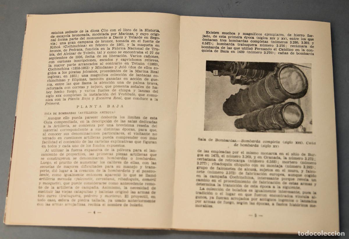 Militaria: CATALOGO - LIBRO- DE MANO DEL MUSEO DEL EJ&Eacute;RCITO DE MADRID 1960 - Foto 5