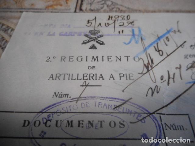 Militaria: lote 4 documentos diferentes - Foto 8