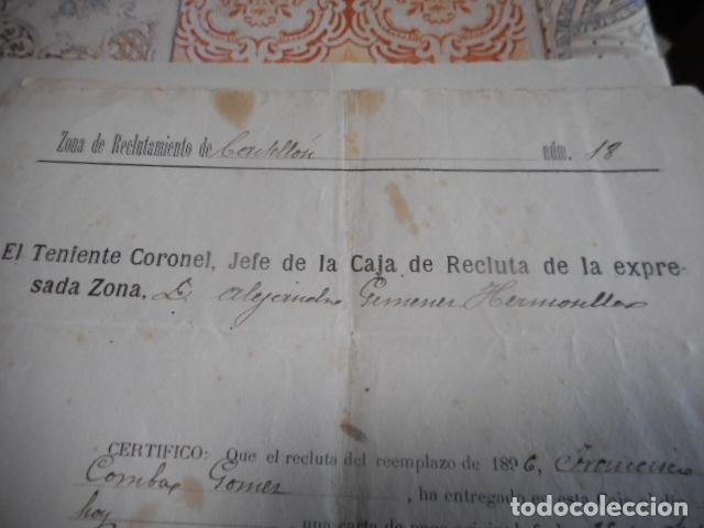 Militaria: lote 12 documentos varias fechas - Foto 7