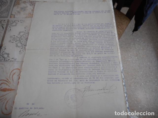 Militaria: lote 12 documentos varias fechas - Foto 12