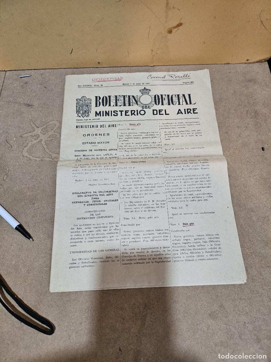 Militaria: boletin oficial de ejercito del aire - Foto 1