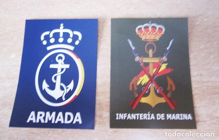 Militaria: LOTE DE DOS PEGATINAS DE LA ARMADA - Foto 1