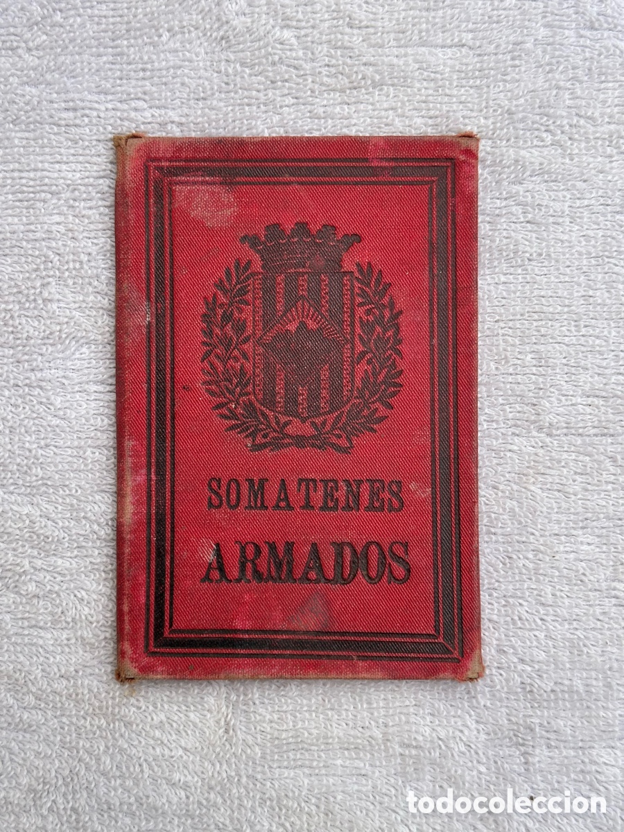Militaria: CARNET SOMATENES ARMADOS LICENCIA DE ARMAS LARGAS 1903