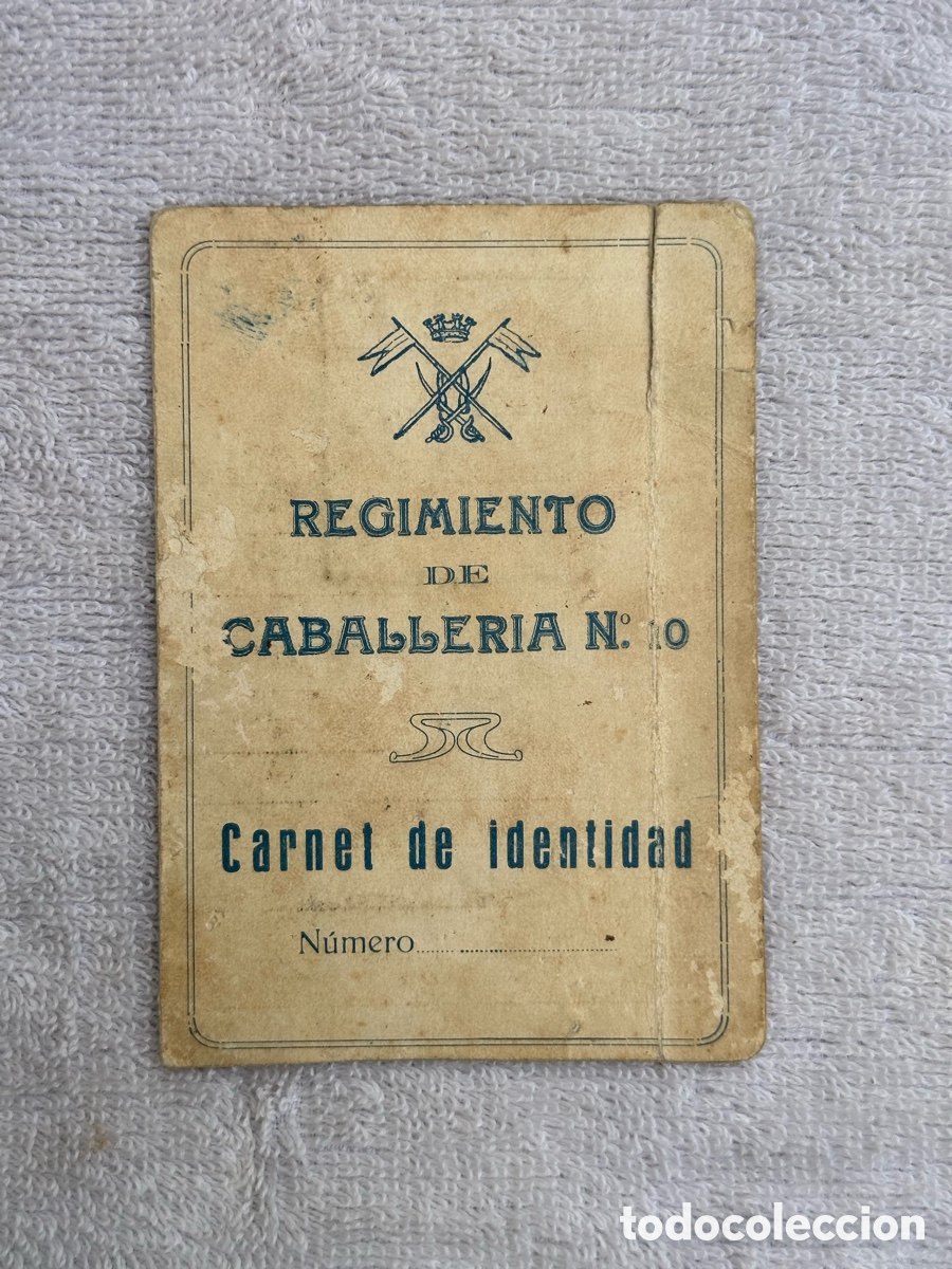 Militaria: ANTIGUO CARNET REGIMIENTO DE CABALLERIA N&deg;10 1933 REPUBLICA