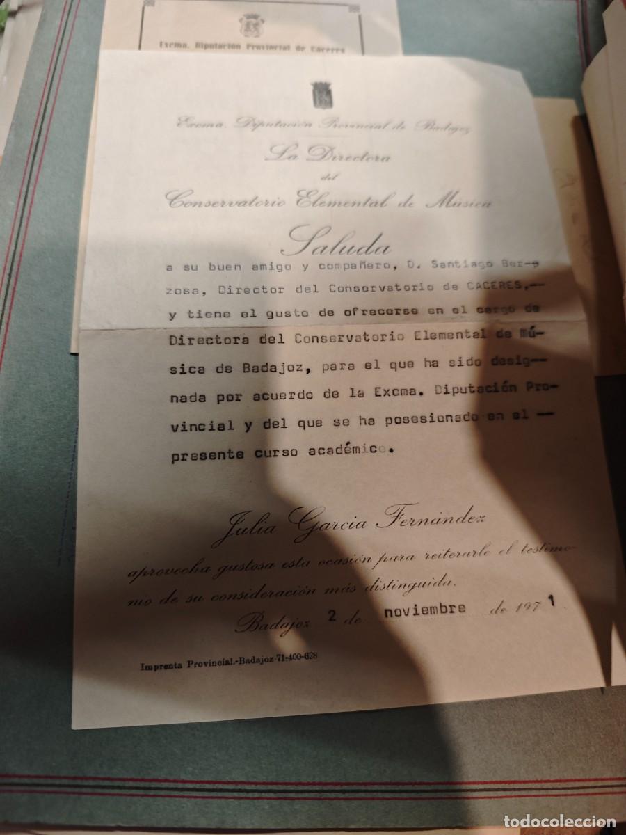 Militaria: Lote C&aacute;ceres documentos y programas Falange - Foto 7
