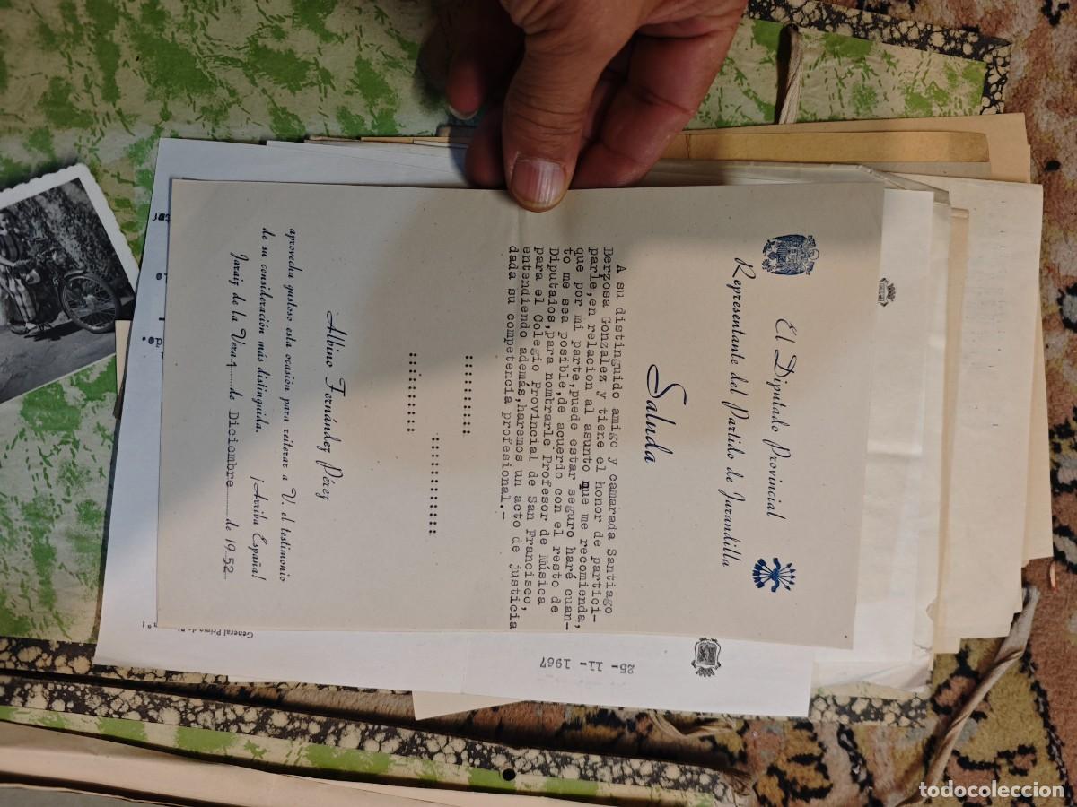 Militaria: Lote C&aacute;ceres documentos y programas Falange - Foto 15