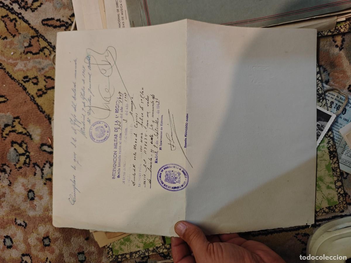 Militaria: Lote C&aacute;ceres documentos y programas Falange - Foto 19