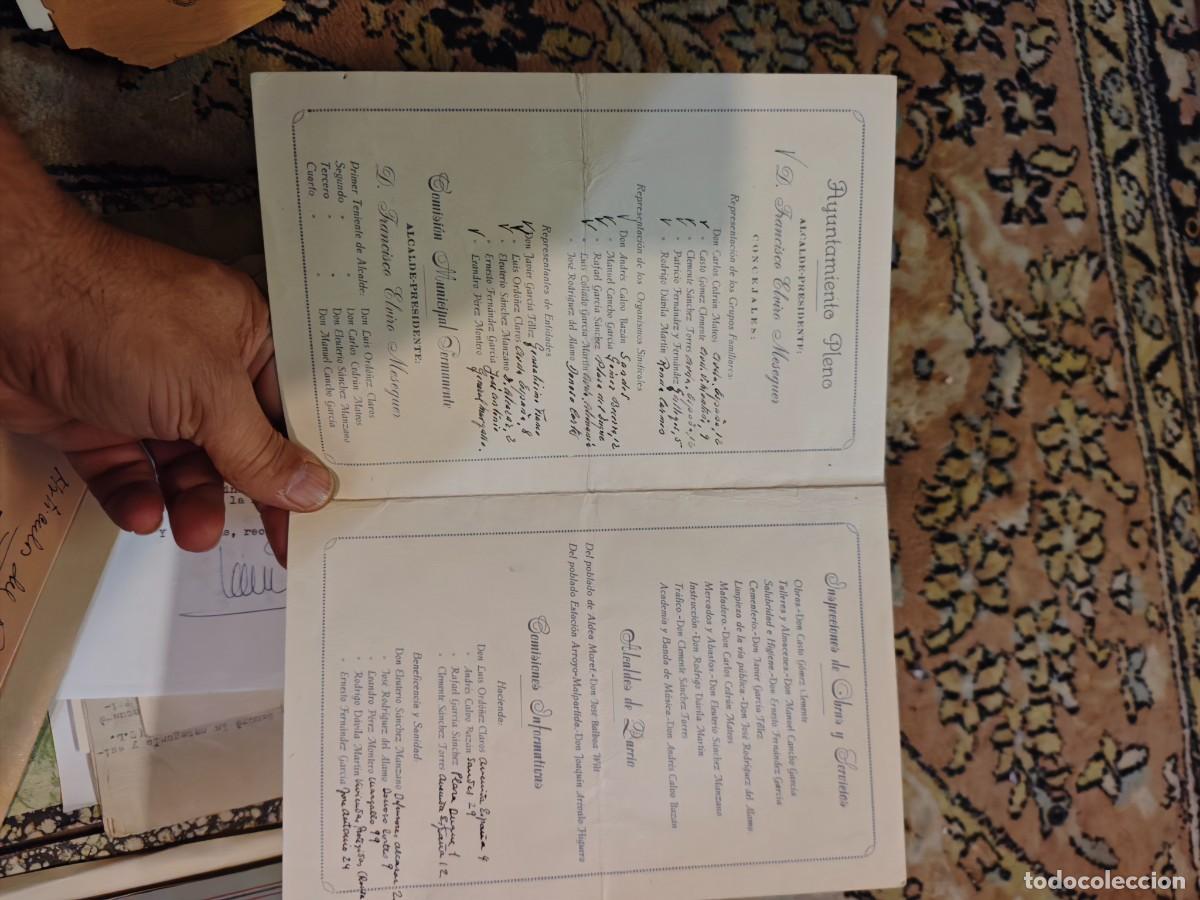 Militaria: Lote C&aacute;ceres documentos y programas Falange - Foto 22