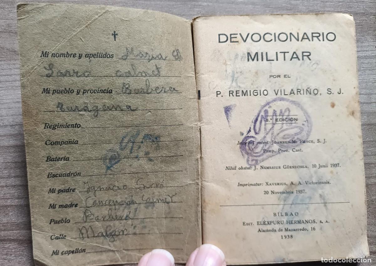 Militaria: Antiguo Documento - Devocionario Militar - Foto 2
