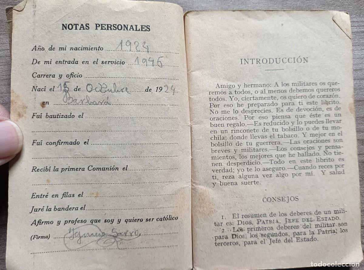 Militaria: Antiguo Documento - Devocionario Militar - Foto 3
