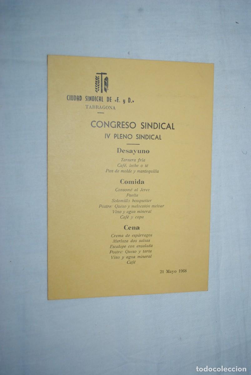 Militaria: CIUDAD SINDICAL E . D . TARRAGONA 1968 - Foto 1