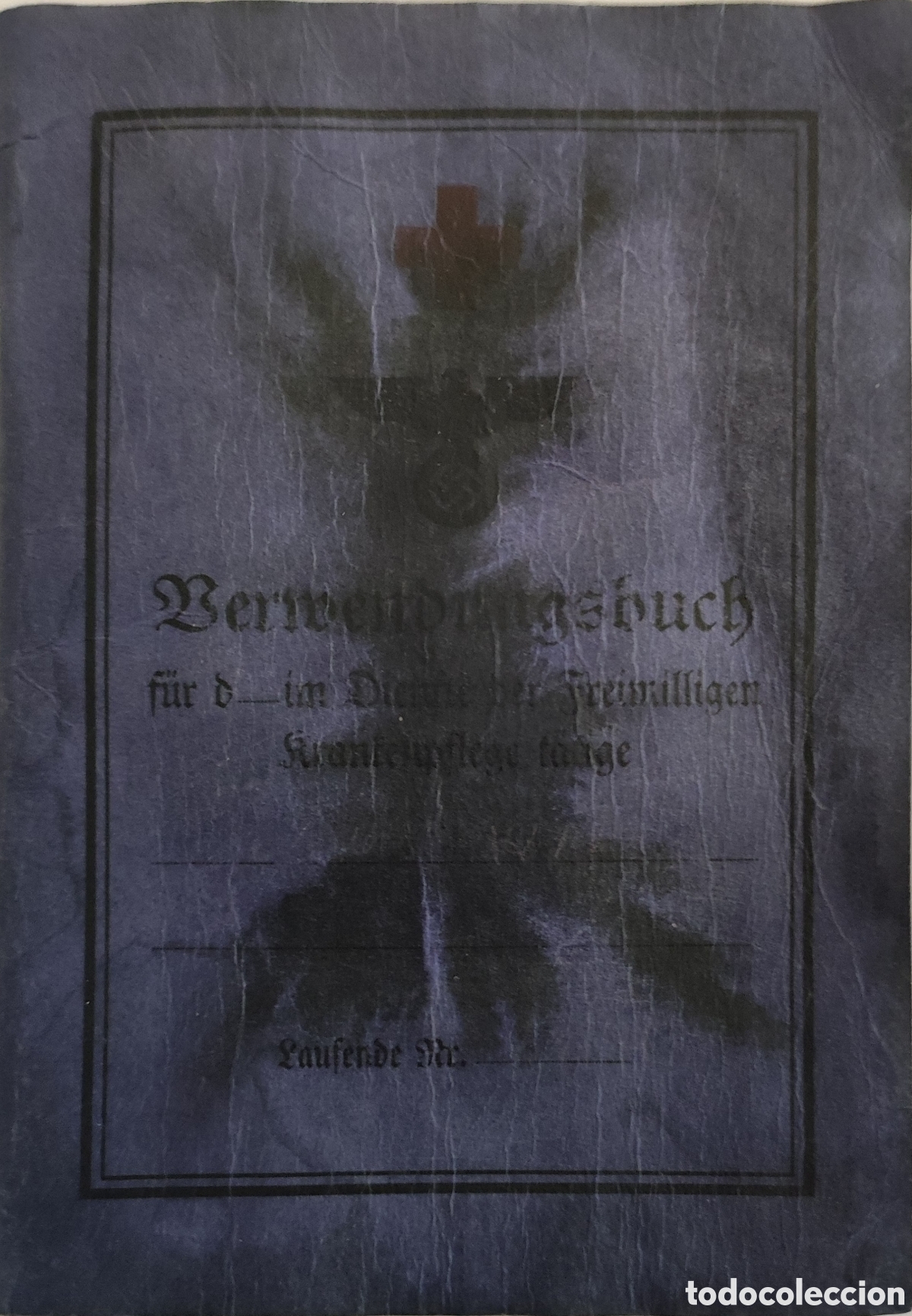 Militaria: Documento aleman de cruz roja ww2 - Foto 1
