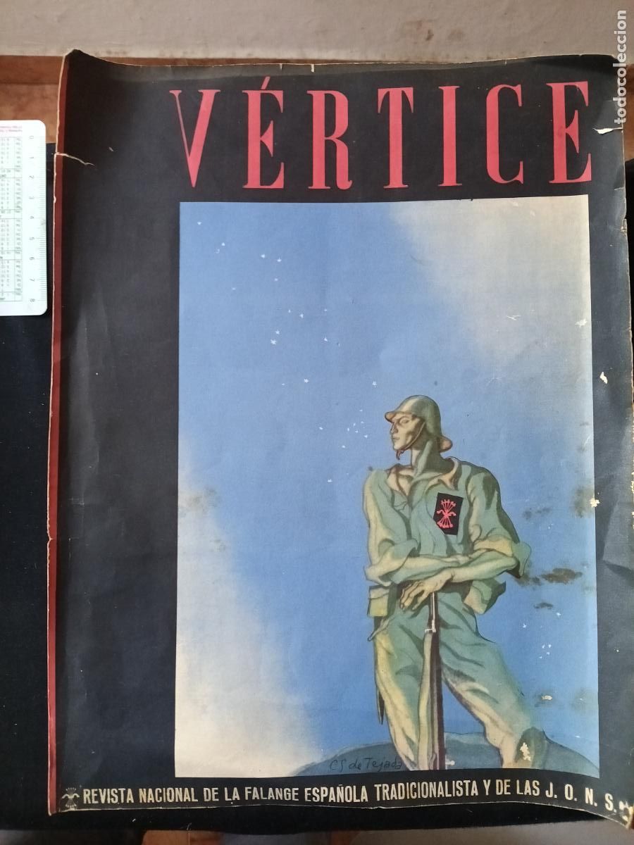 Militaria: Portada de V&eacute;rtice. Falange. S&aacute;enz de Tejada - Foto 1