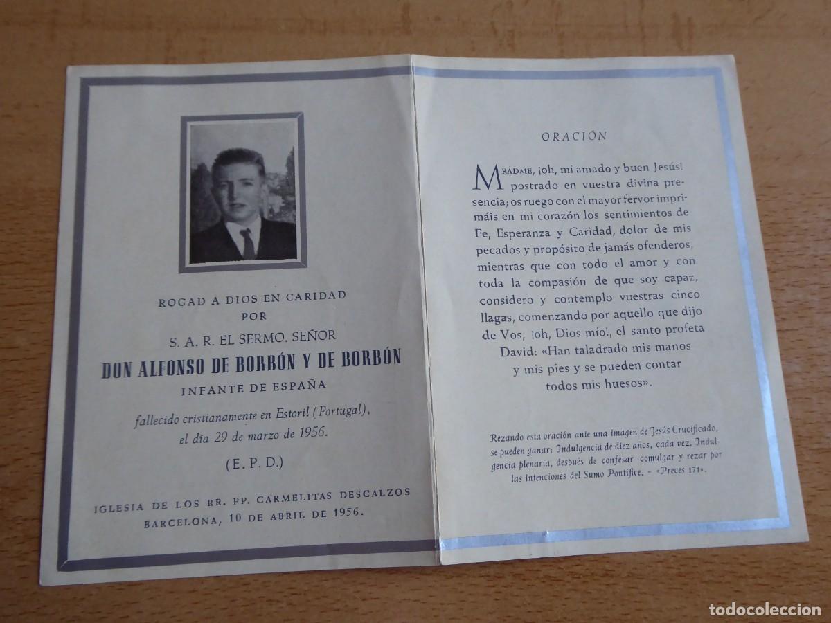 Militaria: Recordatorio Alfonso de Borb&oacute;n. - Foto 2