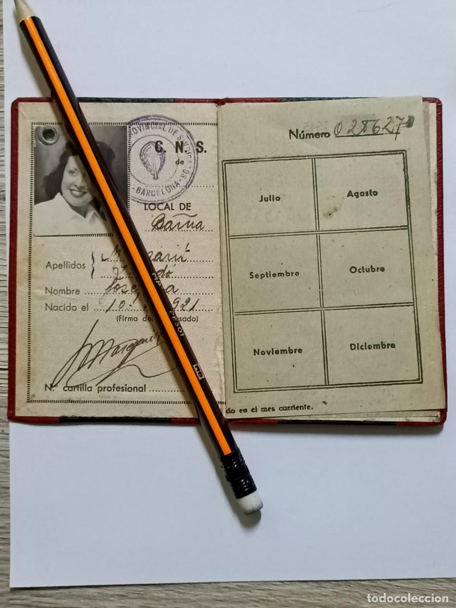 Militaria: carnet sindicato vertical CNS - Foto 2
