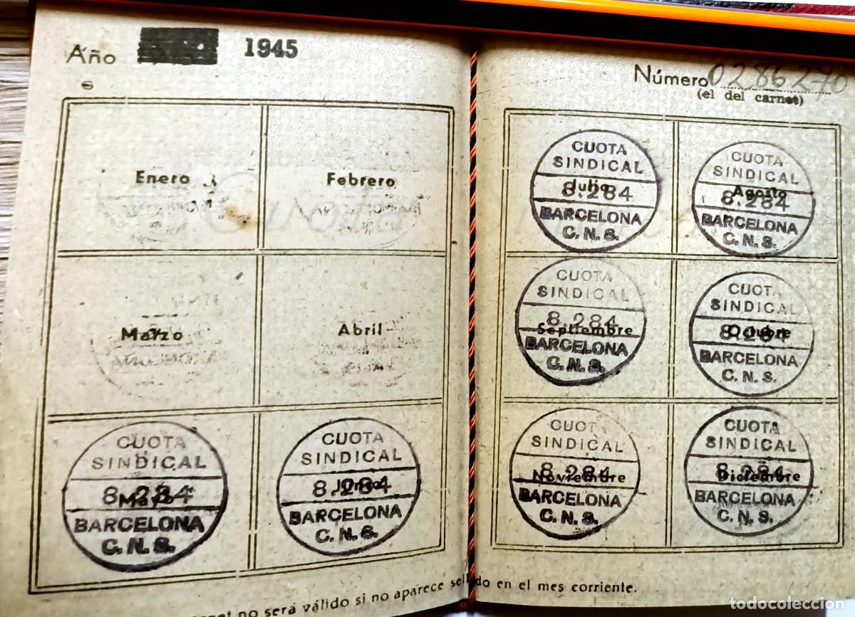 Militaria: carnet sindicato vertical CNS - Foto 3
