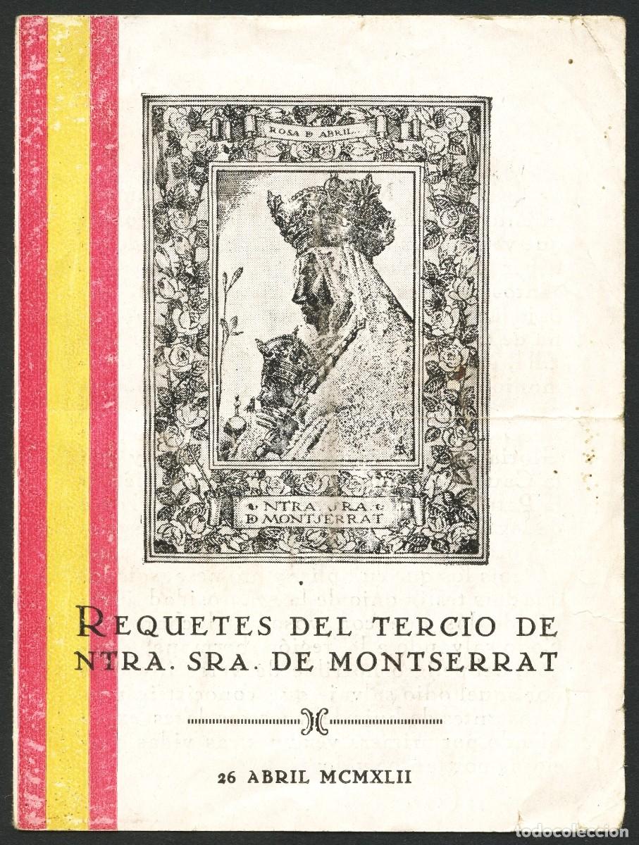 Militaria: GUERRA CIVIL, ESQUELA, RECORDATORIO, REQUET&Eacute;S DEL TERCIO, 1942