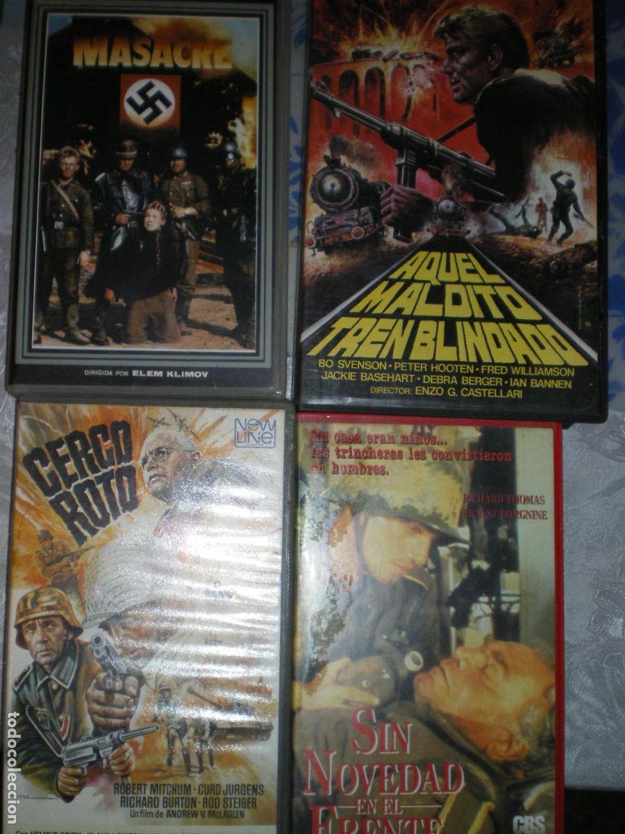 Militaria: VHS MASACRE, CERCO ROTO, ETC 2 VIDEOS
