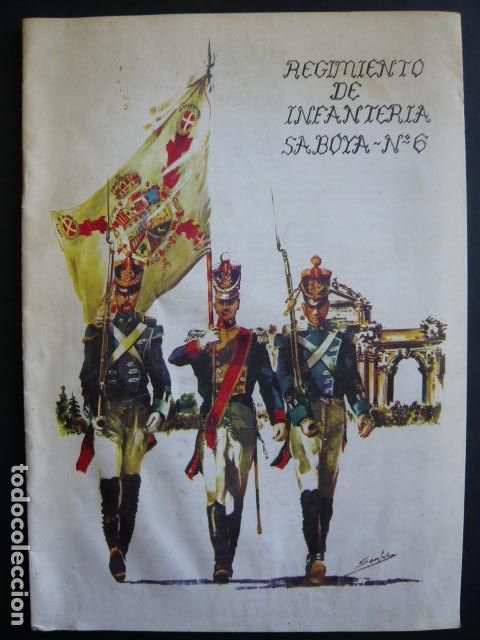 Militaria: REGIMIENTO DE INFANTERIA SABOYA N&ordm; 6 FOLLETO