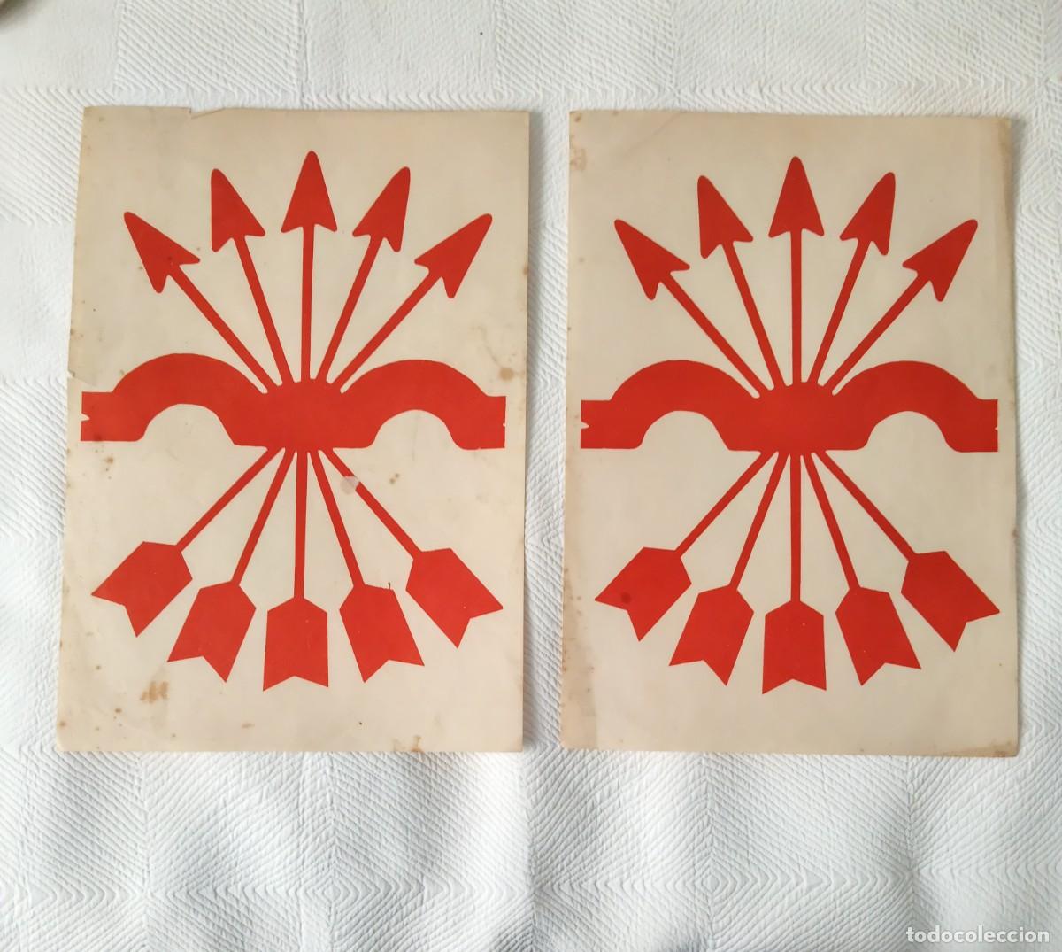 Militaria: Dos yugos y flechas sobr&eacute; papel - Foto 1