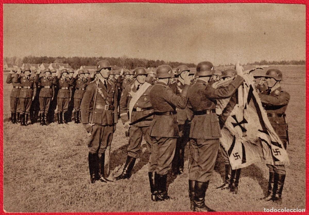 Militaria: Luftwaffe - Fotopostal patriotica original de epoca - III Reich - Der Adler - Deutsches Reich
