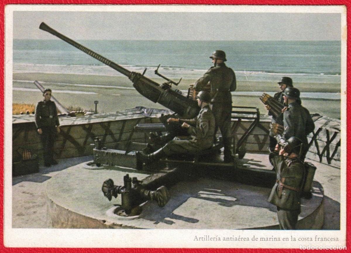 Militaria: Signal - Fotopostal patriotica original de epoca - Carl Werner Deutsches Reich - Edicion Espa&ntilde;ola -