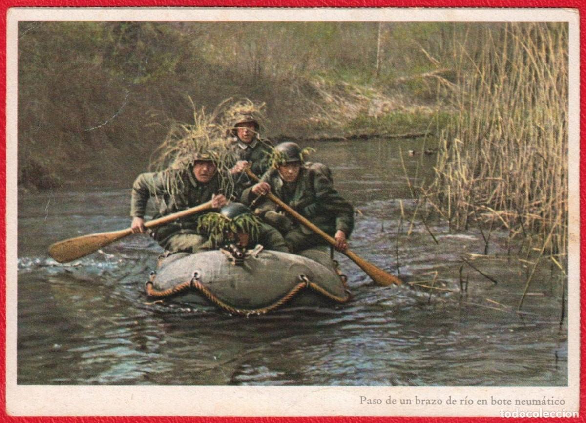 Militaria: Signal - Fotopostal patriotica original de epoca - Carl Werner Deutsches Reich - Edicion Espa&ntilde;ola -