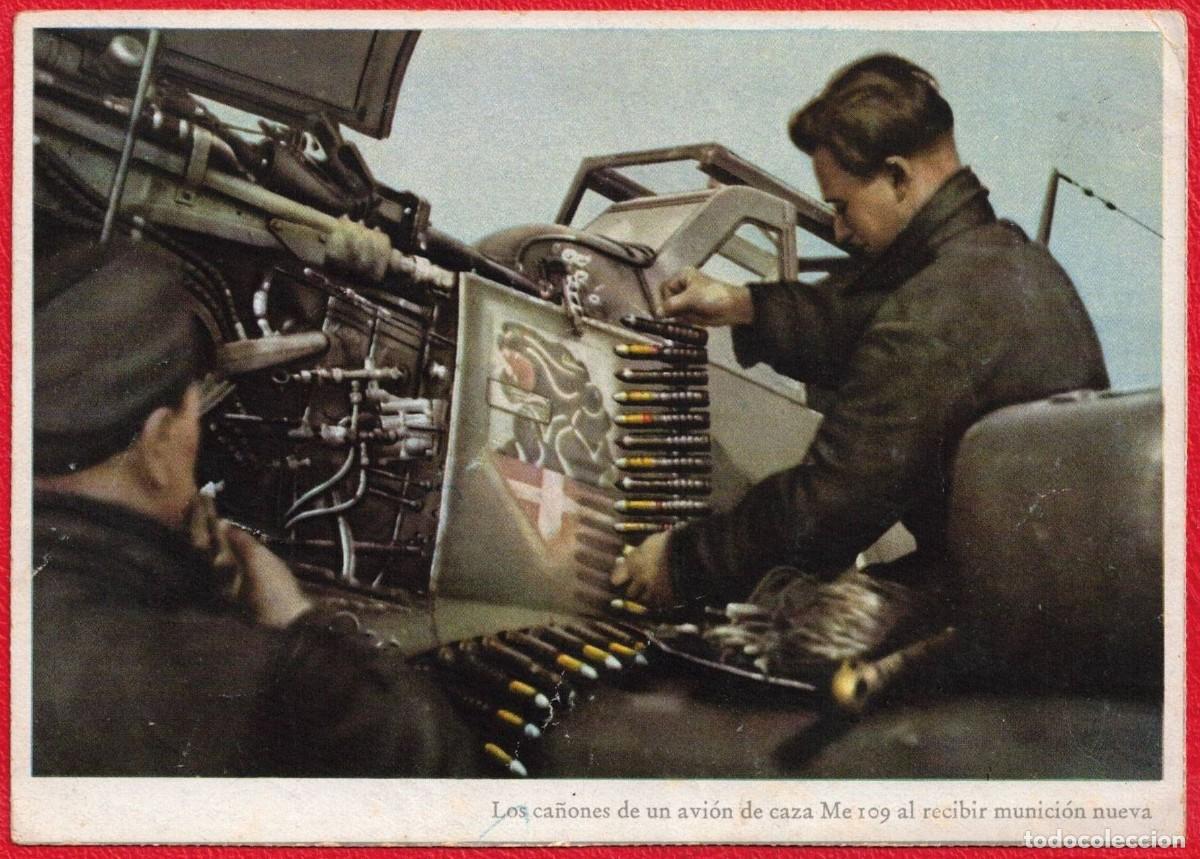 Militaria: Signal - Fotopostal patriotica original de epoca - Carl Werner Deutsches Reich - Edicion Espa&ntilde;ola -