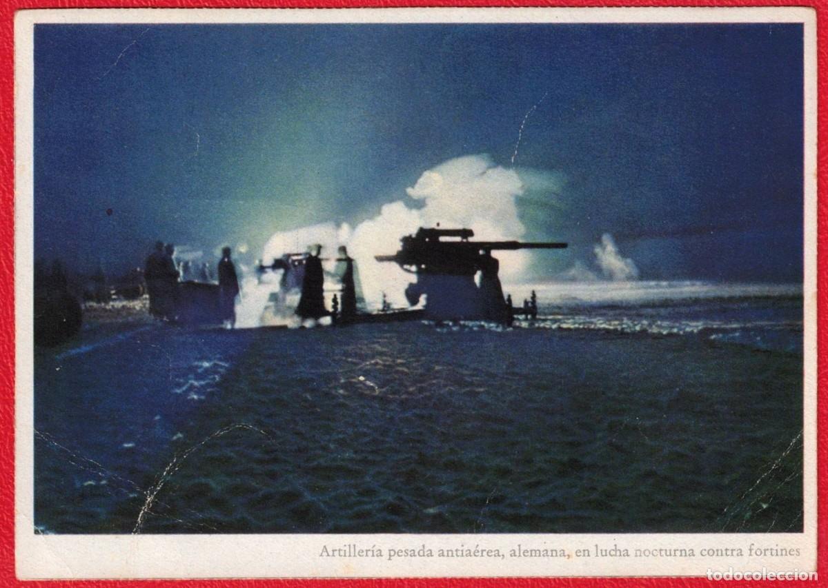 Militaria: Signal - Fotopostal patriotica original de epoca - Carl Werner Deutsches Reich - Edicion Espa&ntilde;ola -