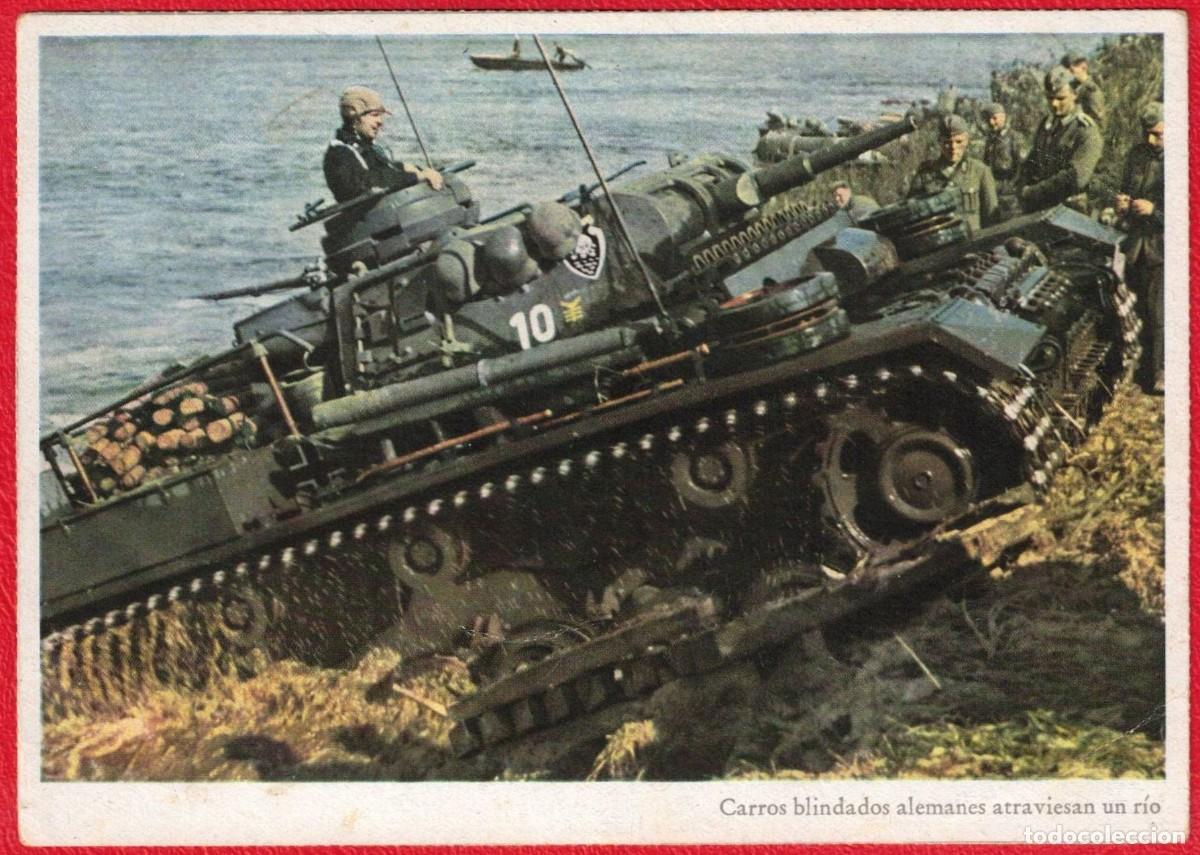 Militaria: Signal - Fotopostal patriotica original de epoca - Carl Werner Deutsches Reich - Edicion Espa&ntilde;ola -