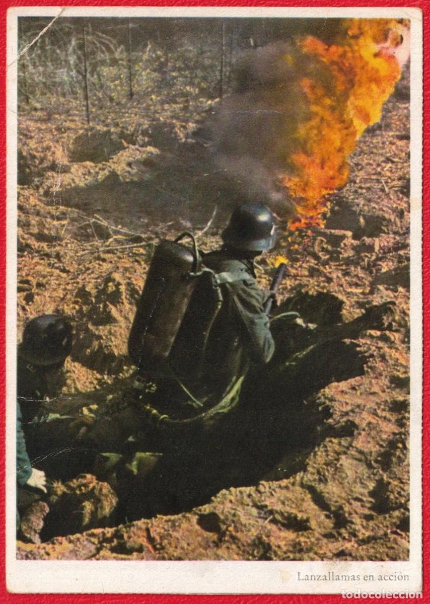 Militaria: Signal - Fotopostal patriotica original de epoca - Carl Werner Deutsches Reich - Edicion Espa&ntilde;ola -