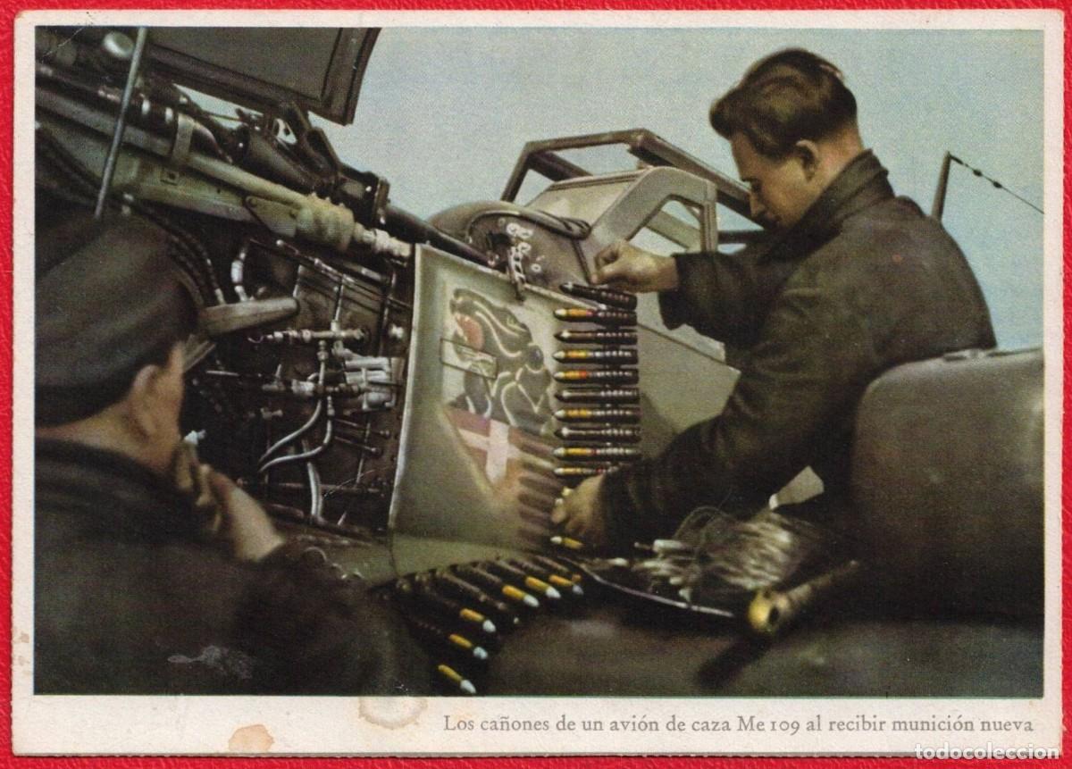 Militaria: Signal - Fotopostal patriotica original de epoca - Carl Werner Deutsches Reich - Edicion Espa&ntilde;ola -