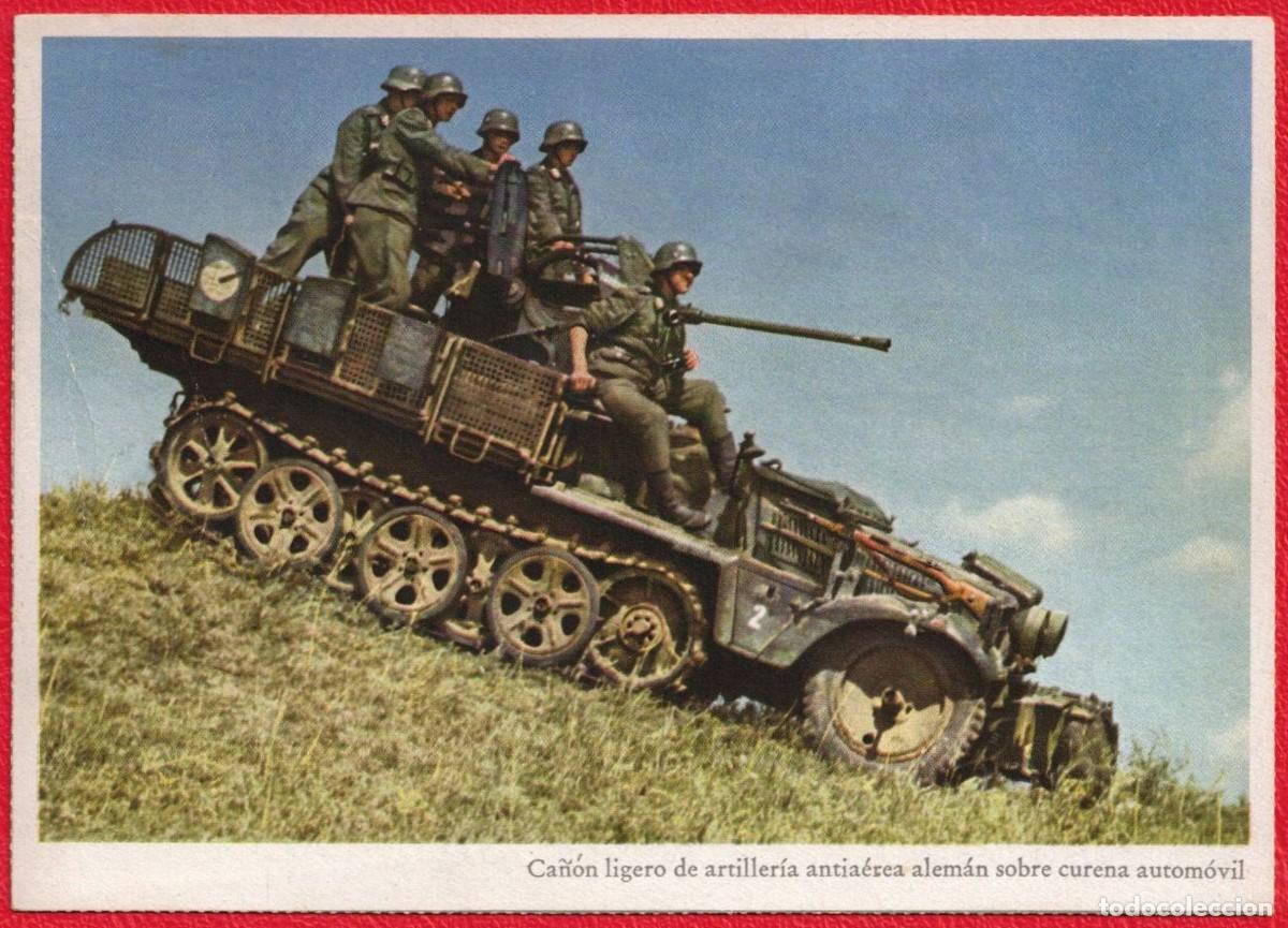 Militaria: Signal - Fotopostal patriotica original de epoca - Carl Werner Deutsches Reich - Edicion Espa&ntilde;ola -