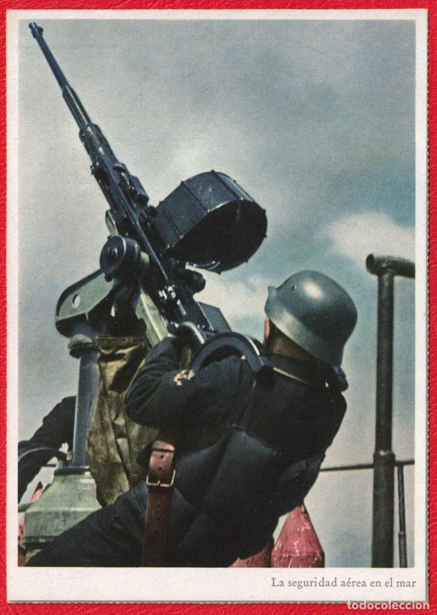 Militaria: Signal - Fotopostal patriotica original de epoca - Carl Werner Deutsches Reich - Edicion Espa&ntilde;ola -