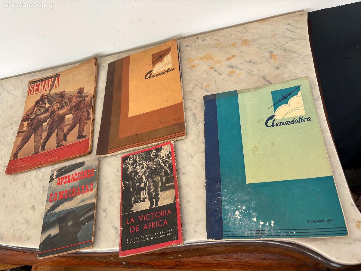 Militaria: Revistas aeron&agrave;utica motor hispano suiza guerra civil guerra mundial nazi Hitler africa